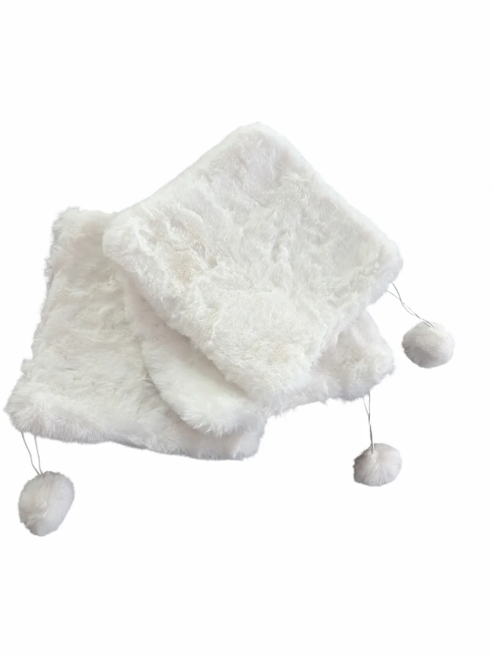 Plush Faux Fur Pom-Pom Cat Bed or Tower Pad - 3 pack!
